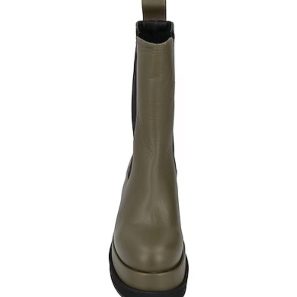 Neiman Marcus NWT Paloma Barcelo military green Chelsea Platform HOT Day Evining - Picture 8 of 11